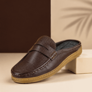 Leather Mule Loafer – Dark Brown