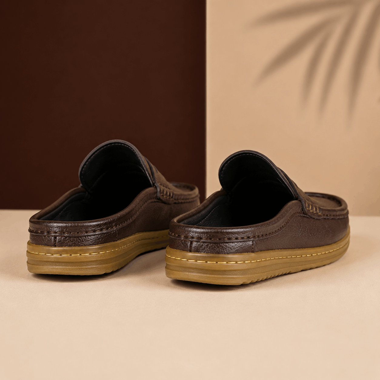 Leather Mule Loafer – Dark Brown - Image 4